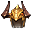 Horns of Horror+ (Gold) — Golden helmet with devil's horns. Provides you with at least one random bonus. This item is tradeable.