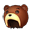 Bear Hat (m) — Cuddly headgear with a bear face.