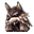 Brown Wolf Hat+ (f) — Elaborate women's headgear made of wolf's fur. Provides you with at least one random bonus.