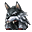 Grey Wolf Hat+ (f) — Elaborate women's headgear made of wolf's fur. Provides you with at least one random bonus.