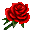 Rose — A romantic flower used to show affection. Only female characters can use it.