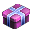 Gift (violet) — A present wrapped in delicate paper.
