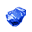 Cor Saphirum (Glowing) — Blue Cor Draconis. Rank: glowing. Contains a matt Dragon Sapphire of the class cut to rare.